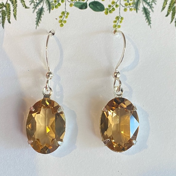 Smoky topaz Earrings - Picture 3 of 6